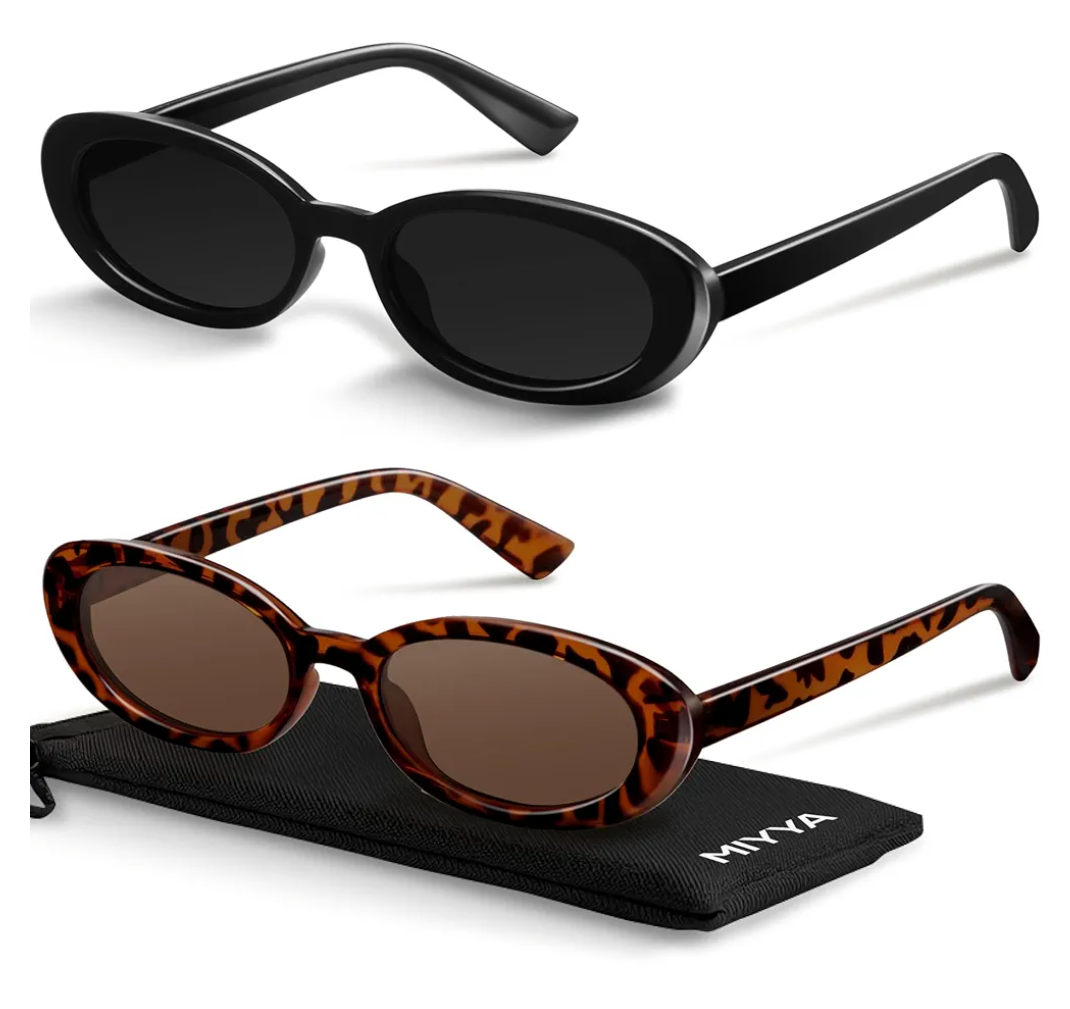 miyya Old Money Polarized Oval Sunglasses – 2025 Edition, UV400 Protection, Feather-Light Fit & Trendy Colors