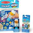 Melissa & Doug Sticker Wow! Astronaut Bundle: 24-Page Activity Book, Refillable Sticker Stamper, Mini Pad, 500 Stickers, Arts and Crafts for Kids Ages 3+