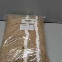 Uphome Bathroom Runner Rug, 18x47 Modern Khaki and White Long Bathroom Rug Non Slip Washable, Soft Microfiber Absorbent Bath Mat Runner for Tub, Shower, Floor, Sink