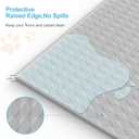 Pee Pad Holder for Dogs,Silicone Dog Puppy Pad Holder, 34 x 28 No Spill Raised Lip High Edge,Portable, Leak-Proof Mat Holder for Dog Training Pads,Square Potty Trays for Home Floor Protection