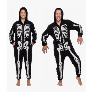 Funziez! Slim Fit Adult Onesie - Animal Halloween Costume - Plush Unisex One Piece Cosplay Suit for Women and Men XL