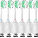 Toothbrush Heads for Philips Sonicare Replacement Brush Heads Medium Soft Dupont Bristles Electric Toothbrush Replacement Heads Fit E-Series Essence Xtreme Elite Advance and CleanCare, 6 Pack