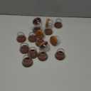 16 Pack Chair Leg Floor Protectors for Hardwood Floors, Round Rubber Furniture Sliders, 360°Felt Pad Bottom Wrapped Thickening Silicone Furniture Legs Caps Covers(Round,Clear-Brown-XL)