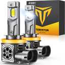 Ursprung 2026 - H11/H9/H8 Bulbs, 50000LM 10X Ultra-Brighter, Real 1:1 Mini Size, 6500K Cool White H11 Light Bulbs, 85000+ Hour Lifespan with Fan, Plug & Play, Pack of 2