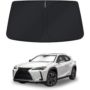 KUST Windshield Sun Shade for 2019-2024 2025 2026 Lexus UX 200/250h/260h/300h/300e Accessories Window Shade Sun Cover Foldable Block UV Rays Keep Car Cooler