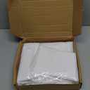 Amazon Basics Lightweight Wrinkle-Resistant Microfiber 3 Piece Duvet Cover Set with Zipper Closure, Full/Queen, Bright White