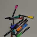 maxtek Magnetic Whiteboard Markers - 12 Count Colorful Fine Tip Dry Erase Markers with Eraser for Kids, Low Odor Thin Markers for Calendar Boards