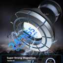 Magnetic Phone Holders for Your Car [89+LBS Suction & 3200gf Magnetic] 360 Adjustable Magsafe Car Phone Mount, Vacuum Suction Cup Car Mount for iPhone 17 Pro Max 16 15 14 13 12 Air Plus (Black-blue)