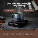 Coffee Scale with Timer 3kg/0.1g High Precision Digital Espresso Scale for Pour Over & Matcha, Food Scale for Kitchen Baking and Jewelry with Rechargeable Battery, Silicone Mat