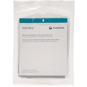 InterDry Moisture-Wicking Fabric with Silver – Manages Moisture & Friction in Skin Folds – 1 sheet, 10" by 18"