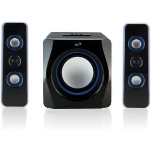 iLive Electronics Bluetooth Speaker System with Built-in Subwoofer, 7.28 x 8.86 x 7.28 Inches, Black (iHB23B)