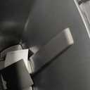 simplehuman 50 Liter / 13 Gallon Semi-Round Kitchen Step Trash Can with Secure Slide Lock, Grey Plastic (Gray)