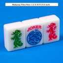 Pink American Mahjong Set 166 Mahjong Tiles 1.2-inch American Mahjong Game Set