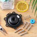 Diaphragm Repair Kit Compatible with DRKCP/CPF, Valve Diaphragm Replacement Compatible with Rain Bird CP, CPF, DV, DAS, ASVF, with included Filter, Solenoid Filter, Screw, Spring(2 Pack)