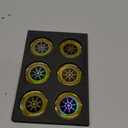 6 Pieces Cell Phone Blocker Protection Neutralizers Stickers for Smart Phones Tablets Laptops Computer WiFi Priner TV Electronic Devices Golden