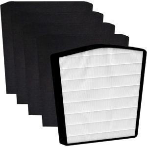 LP-HF550P Filter LP550TH LP550THP LP560 Air Purifier with 1 Pack Ture HEPA and 4 Packs LP-PF1500 Pre-Filter - Used for Multi-Room Whole House to Capture Dust