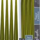 Hyoola Tall Taper Candles - 12 Inch Olive Green Unscented Dripless Taper Candles - 10 Hour Burn Time - 12 Pack