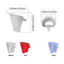 Flour Funnel for Kitchen Aid Mixer - New Silicone Kitchen Funnels, Flour Funnel Attachment for Kitchen Aid Artisan Ksm150 5-Quart Tilt-Head Stand Mixer, Durable & Mess Free - White