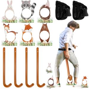 RoundFunny 12 Pcs Funny Tail Game Bridal Shower Party Games Funny Family Night Activities for Adults Outdoors Indoors Bachelorette Baby Shower Birthday Party Supplies
