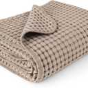 Konssy Waffle Baby Blanket - Soft & Cozy Nursery Swaddle Blanket, Lightweight Toddler Throw for Boys & Girls, Ideal for Wrapping(Clay) (41" x 37")