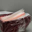 Kolldenn 24 Pcs Velvet Burgundy Red Christmas Empty Gift Basket Bulk to Fill for DIY 8" x 10" Gift Basket Kit with Handles 8 Velvet Cardboard Tray 8 Bags and 8 Bows for Xmas Wedding Party Wrapping