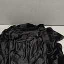 59Inch Velvet Cloak with Hood for Men & Women, Hooded Cape Cloak Unisex Halloween Witch Vampire Wizard Raven Cosplay Costume(Black, L)