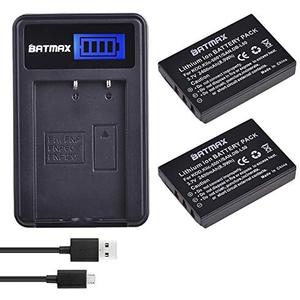 Batmax 2x 2400mAh KLIC-5001 Li-ion Battery + LCD USB Charger for Kodak Easyshare P712 P850 P880 Z730 Z760 Z7590 DX6490 DX7440 DX7590 DX7630 Zoom and Sanyo DB-L50 DMX-WH1 HD1010 FH11 HD2000 VPC-WH1 HD2