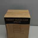 2 Pack 2.7 Gal Bathroom Garbage Can with Lid, Automatic Garbage Can Small Smart Garbage Can Touchless, Slim Motion Sensor Waterproof Plastic Garbage Bins for Bedroom Office Kitchen Toilet Pink