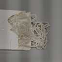 VioraWhite 12 Pcs Valentine's Day Pearl Bow Ornaments Bowknot Tree Topper Decor Valentine Hanging Ornament Pendant Gift for Wedding Birthday Party Indoor Decoration (White)