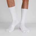 Toe Socks for Men 5 Finger Cotton Athletic Running Wicking 4 Pack/3 Pack (White) M