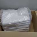 Surmente 10 Pack White Tablecloth for Round Tables, 120-inch Round Table Cloths for Weddings, Banquets, or Restaurants