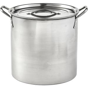 IMUSA 16Qt Stainless Steel Stock Pot with Lid, Large Cooking Pot for Soups, Boiling Seafood, Pasta, Stews, and Family Meals