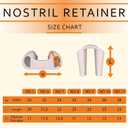 Nostril Retainer Rhinoplasty + Micropore Surgical Tape | Nostril Shaping After Nose Surgery | Nose Shaper Device Made of 100% Medical Silicone (- 7 -)