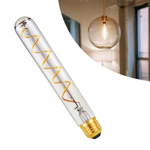 MYEARAYS 40 Watt Decorative Vintage LED Light Bulbs, T185 Extended Bulb 4W LED Filament Edison Bulb,2700K Oversized Warm Lights,Dimmable E26 Lamp Base,1-Pack-Clear