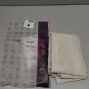 jinchan Beige Kitchen Curtains Linen Tier Curtains 45 Inches Farmhouse Cafe Curtain Light Filtering Flax Country Rustic Bathroom RV 2 Panels Crude