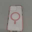 MILPROX Compatible with iPhone 16 Pro Max Case - with Screen Protector - Compatible with MagSafe - Magnetic Clear Trasparent Design - Non Yellowing Anti Slip - All PC Protective Phone Cover - Pink