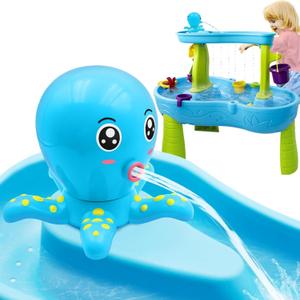 Water Table Pump, Octopus Battery Powered Water Pump for Water Table 3 Hours Non-Stop Fun Summer Outdoor Water Toys Outside Water Play Table Accessories for Toddlers Kids (Blue)