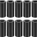 PATIKIL M6 Aluminum Spacers, 10 Pcs Metal Spacer Aluminum M6 x 1/2" OD x 1" L Aluminum Spacer Screw Standoff Round for 1/4" or M6 Screw Bolts