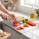 304 Stainless Steel Cutting Boards with Lip Kitchen Medium (19.7 x 15.7 in)