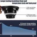 Vintage Pattern Coffee Carafes, 35 Oz/1 Liter - Hot and Cold with Infuser, Perfect for Parties/Home Use (Plum Flower)