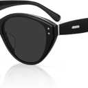 Vintage Cat-Eye Sunglasses for Women Men Trendy Acetate Shades, Exclusive Eyewear Brand of EssilorLuxottica