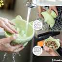 Ceramic Slow Feeder Bowl, Elevated CAT & Dog Slow Feeder, Wide-Mouth, PAW Design, Stylish Design, for Fast Eaters, Non Slip, Pets, Small & Medium Sized Breeds, (Green)