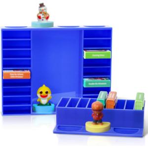 Acrylic Display Shelf Compatible with Little Tikes Story Dream Machine Books, Desktop Shelves for Dream Machine Books, Audio Games, Cartoon Characters (Shelf Only)