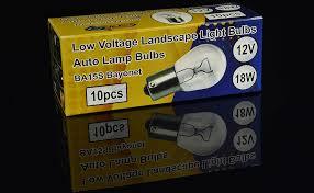 Pack of 10 Bulbs 1141 S8 Low Voltage Landscape Light Bulbs 12V 18W BA15s Bayonet 18W Lamp