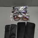 Bifocal Reading Glasses for Women Men Squre Unisex Eye Glasses with Tinted Lens Outdoor UV 400 Protection (3pc-black/Blue/Tawny)