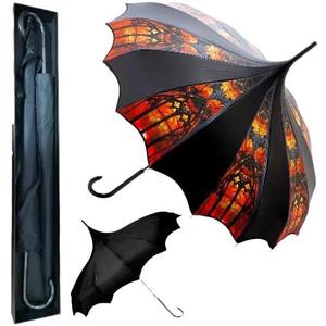 Custom Printed Vampire Gothic Pagoda Umbrella TWO PACK - Artisan Collection - BONUS Dark Wing Pagoda Umbrella 