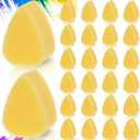 Yinkin 24 Pcs Face Paint Sponge Petal Face Painting Oval Sponges High Density Face Painting Supplies for Kids Adults Art Work Halloween Makeup Body Paint (Yellow)