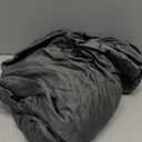 ROYALE LINENS 300 Thread Count 100% Long Staple Combed Cotton Fitted Sheet Full - Super Soft Deep Pocket Bottom Sheet - Fitted Sheets Only - Elastic Sheets (Full, Grey)