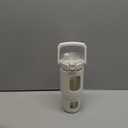 BLUEGO 32oz Glass Water Bottle with Handle and Straw|Leakproof Sports Glass Bottle with Time Marker and Silicone Sleeve|Glass Drinking Bottle for Travel, Gym, Workout, White