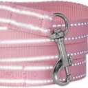2 x 2-Pack MAX - The Hardy Reflective Dog Collar & 6ft. Leash for All Pet Breeds, Pink, X-Small